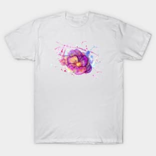 Purple Watercolor Flower T-Shirt